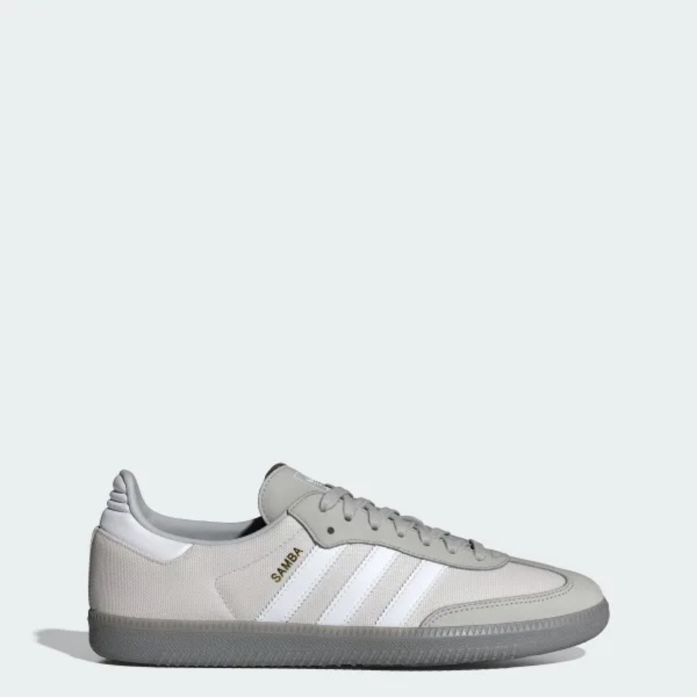 Adidas Samba Gray and White Sneakers
